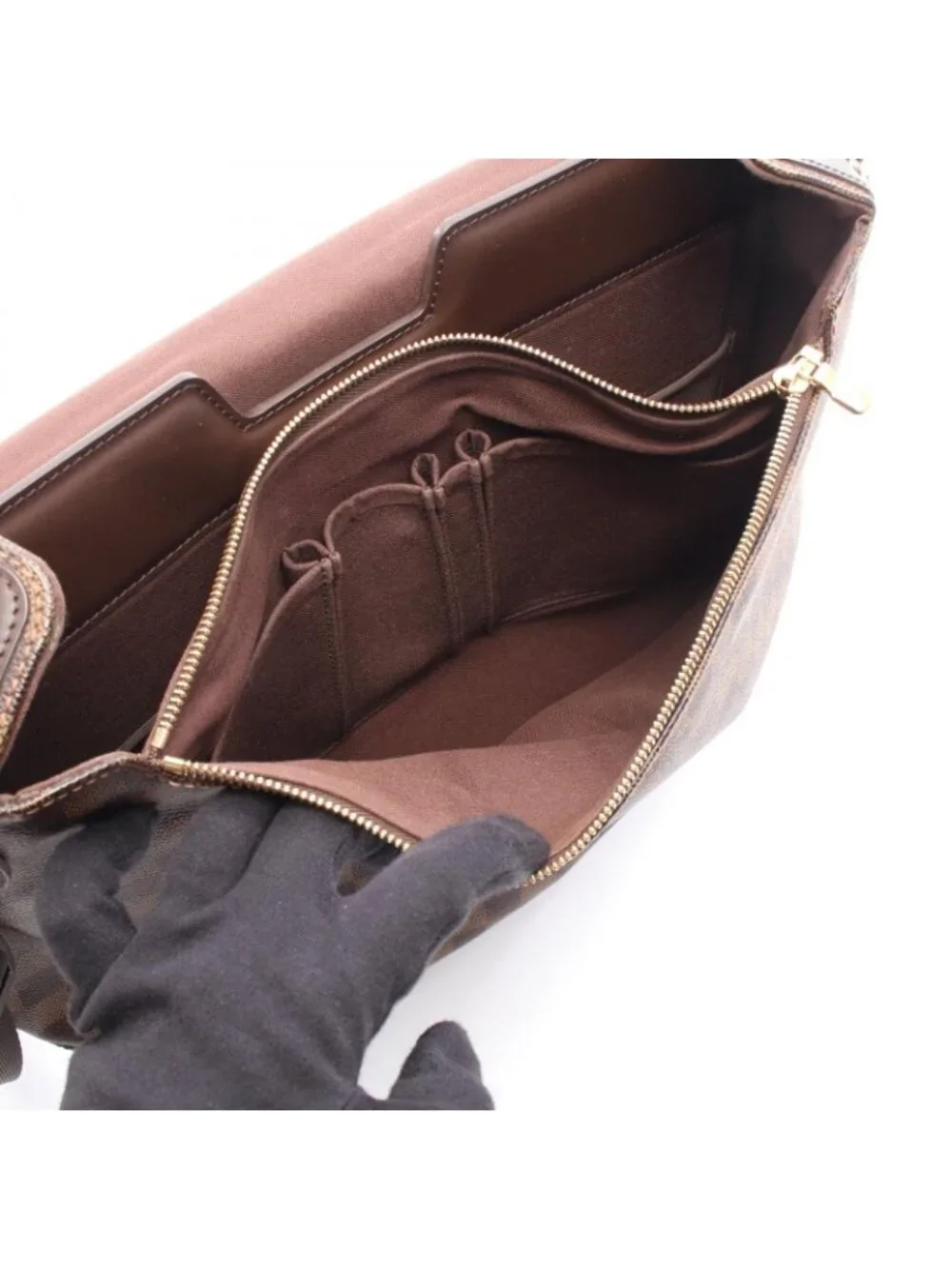 Louis Vuitton Shoulder Bag Spencer Damier Ebene Leather